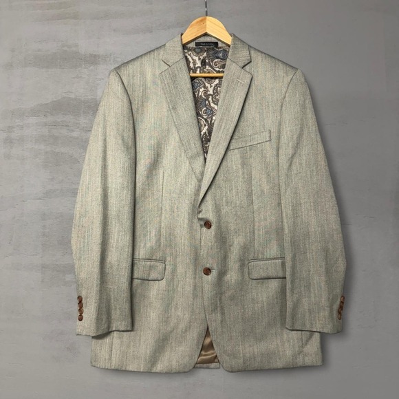 Lauren Ralph Lauren Other - Lauren Ralph Lauren Khaki Paisley Lined Men's Suit Blazer‎ Jacket 42L